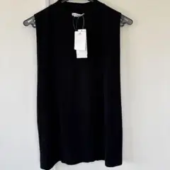 新品　未使用　グローバルワーク　洗えるハイネックルオーバー　ノースリーブ