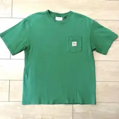緑色 Tシャツ Mサイズ ポケット付き