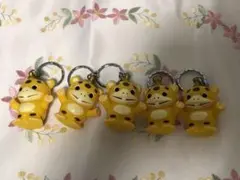 怪獣ブースカ　ソフビ　キーホルダー　5個セット