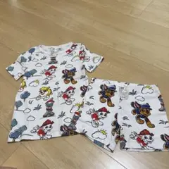 パウパトロール　シャツ、パンツ　上下セット　白
