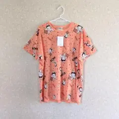 新品タグつき　ベティブープ総柄ビッグシルエット Tシャツ　オレンジ 　L