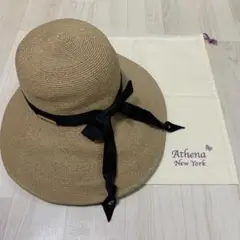 【未使用】現行 定価3.3万 アシーナニューヨーク shiho  麦わら帽子 未使用】現行 定価3.3万 アシーナニューヨーク shiho 麦わら帽子