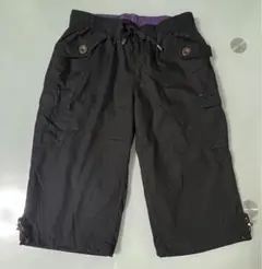 WALK PLUS レディース キッズ クロップドパンツ 黒 M