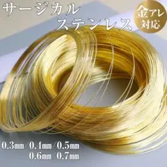 1200★316Lサージカルステンレス 18KGP ワイヤー10m