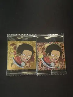 ワンピース　シールウエハース　P ゴールドパラレル ロジャー