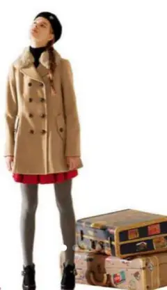 完売色♡クレストブリッジ☆ブルーレーベル♡かわいい♡ファー付き♡コート☆