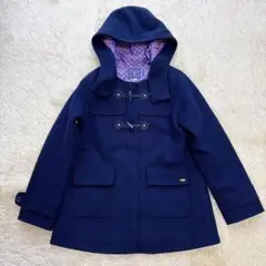 アナスイミニ ダッフルコート 150cm フラワーモチーフ アウター　濃紺