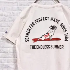 TES エンドレスサマー ドッグ ロゴ Tシャツ 犬 アニマル 半袖 M