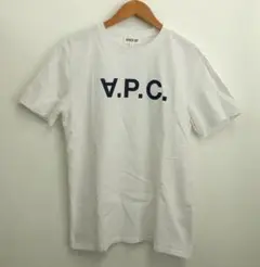 A.P.C HIVER87 Tシャツ 半袖 メンズ XS 綿100 ロゴ ベロア