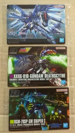 ガンプラパッケージアート　ライジングフリーダム　デスサイズ　ジムスナイパーII
