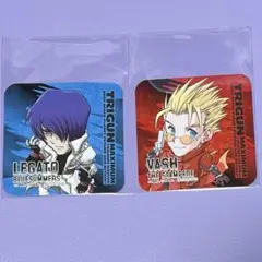 トライガンカフェ 非売品 コースター ヴァッシュ＆レガート 2枚セット