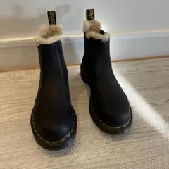Dr Martens★2976 LEONOREチェルシーブーツ★ファー★もこもこ