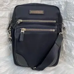 ✨良品✨ BURBERRY レザーxナイロン ショルダーバッグ 男女兼用