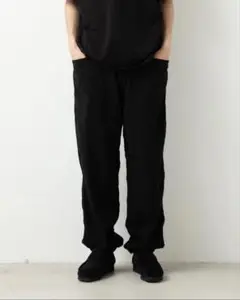 COMOLI オックス ドローストリングパンツ ブラック 2 コモリ