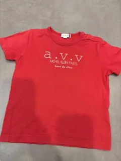 a.v.v. 赤 Tシャツ