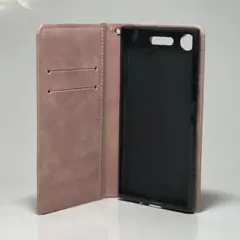 Xperia XZ1　スマホケース　手帳型　ピンク