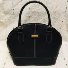 ハンドバック☆ショルダーバック☆合皮☆黒☆肩紐付き