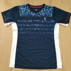 ゴーセン バドミントンゲームシャツ ネイビー レディースLL