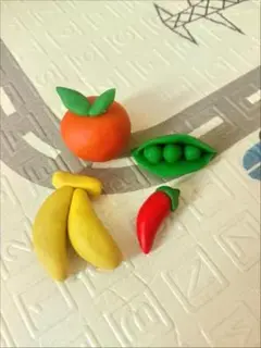 ミニチュア粘土セット 果物と野菜