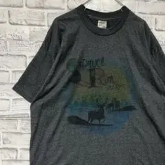 USA製90sヴィンテージTシャツ！シングルステッチ　グレー半袖古着　XL723