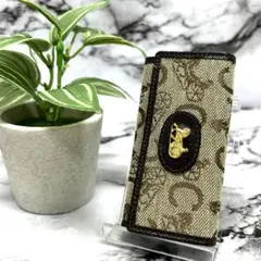 美品!CELINE 馬車金具 キーケース 3576