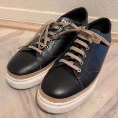 MODELLO ブラック レザースニーカー
