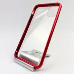 【残り2点】　iPhone11ProMax レッド バンパーフレーム アルミ素材