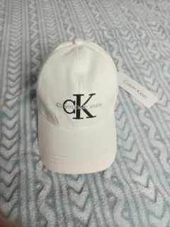 Calvin Klein ホワイト ベースボールキャップ