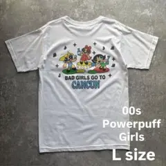 00s パワーパフガールズ　両面プリント　Tシャツ　好配色　キャラT スーベニア
