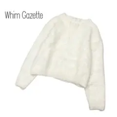 【Whim Gazette】ふわふわアンゴラクルーネックプルオーバー