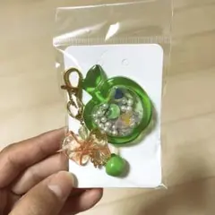 青リンゴキーホルダー