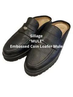 Sillage MULE Embossed Coin Loafer Mule