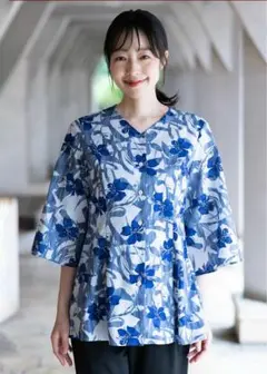 【定価8,690円→3,280円大幅値下】新品 かりゆし チュニックシャツ M