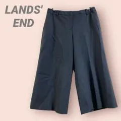 LANDS'ENDガウチョパンツ　スラックス　キレイめ　黒　レディース/11
