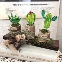 多肉植物デザインのオブジェ 白樺オリジナルフラワー まとめ売り