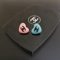 CHANEL ボタン #121&#125のピンクとライトブルーセット 現物撮影