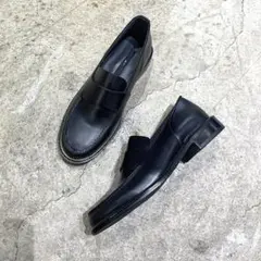 未使用級✨️ ピアッカセッテ ローファー 黒 レザー 37 ロア ROA ロア ROA LOLE10-001 ローファー Loafer メンズ