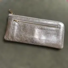 シャンパンゴールドL字長財布