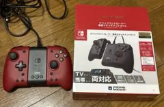 Nintendo Switch 有線コントローラー 赤　ホリ製　レッド