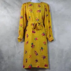 【ウンガロ】ワンピース　総柄　花柄　S　7　ungaro