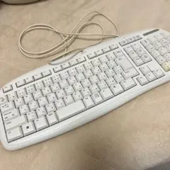 Logicool 有線 キーボード ホワイト