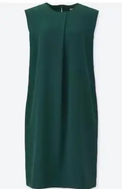 UNIQLOドレープワンピース　コクーンワンピース　S グリーン