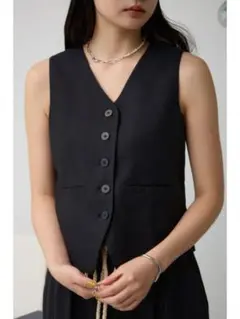 AZUL BY MOUSSY ブラック ベスト FREEサイズ