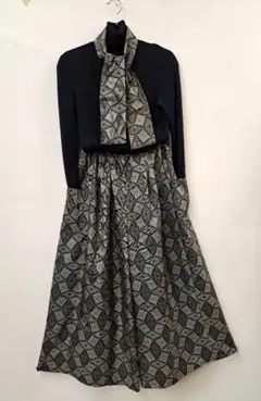 大島紬 超ワイドパンツ