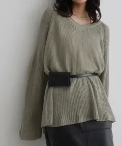 【未使用】 hellam 3wayレザーウエストベルトポーチ ブラック