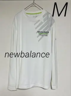 【new balance】 長袖Tシャツ M ホワイト