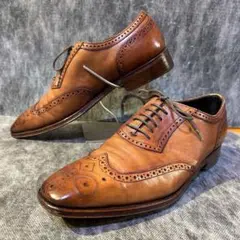 Aquascutum ウィングチップ　レザーシューズ　71/2E ブラウン　革靴