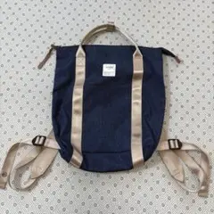 ☆anello　2way　トートバッグ　リュック　ネイビー