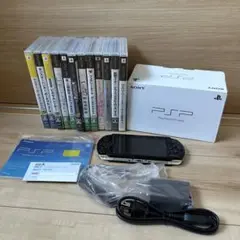 【匿名発送】SONY PSP3000 ブラック　充電器　ソフトセット