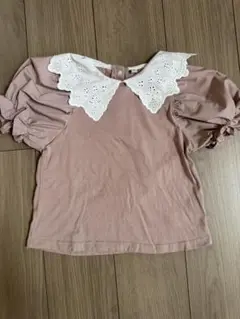 anyfam ピンク パフスリーブ 半袖シャツ 120